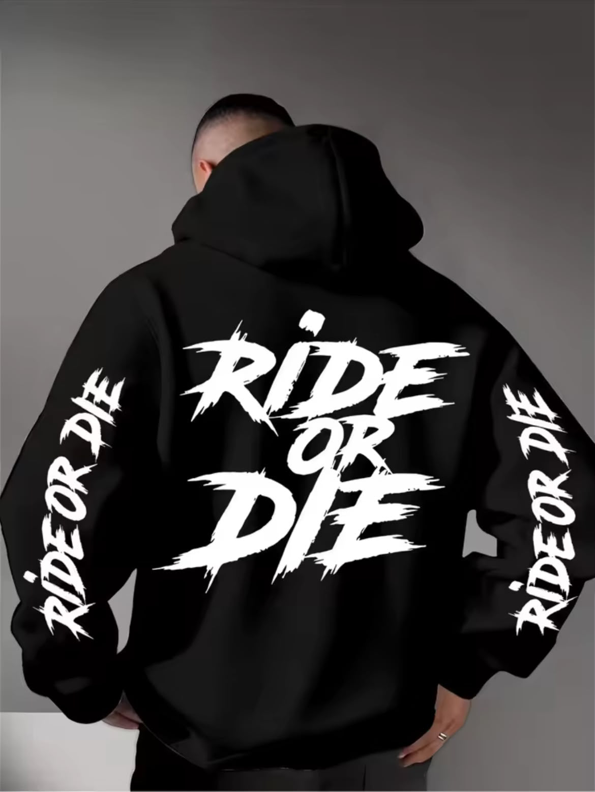 sudadera estilo motociclista