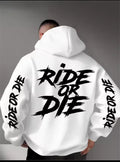 sudadera estilo motociclista